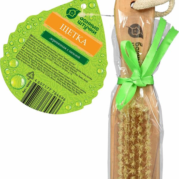 Щетка-массажер Банные штучки липа 18х4 см