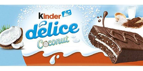 Пирожное бисквитное Kinder Delice Coconut с кокосовой начинкой 37г