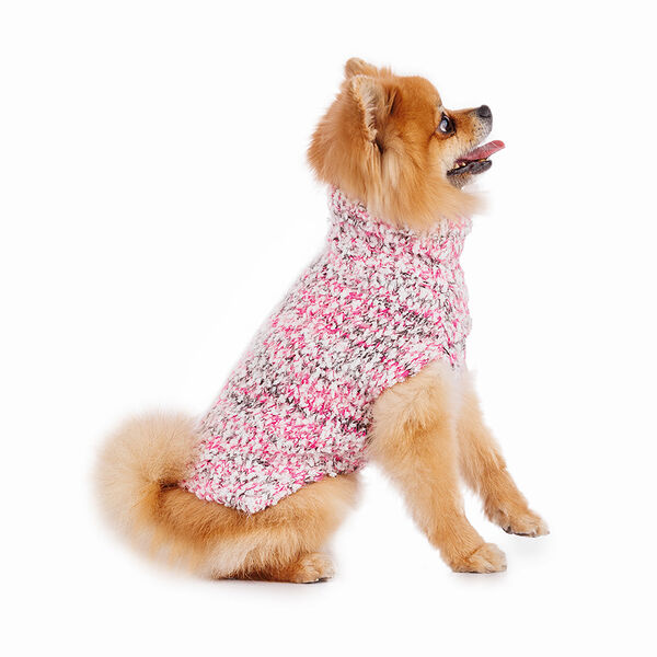 Свитер для собак вязаный красный XS