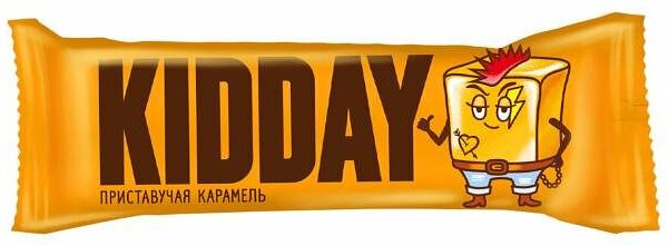 Батончик глазированный Kidday карамель