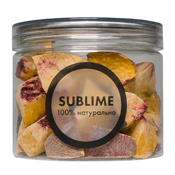 

Чипсы ягодные Sublime Персик сублимированный (без сахара) 42г, Россия