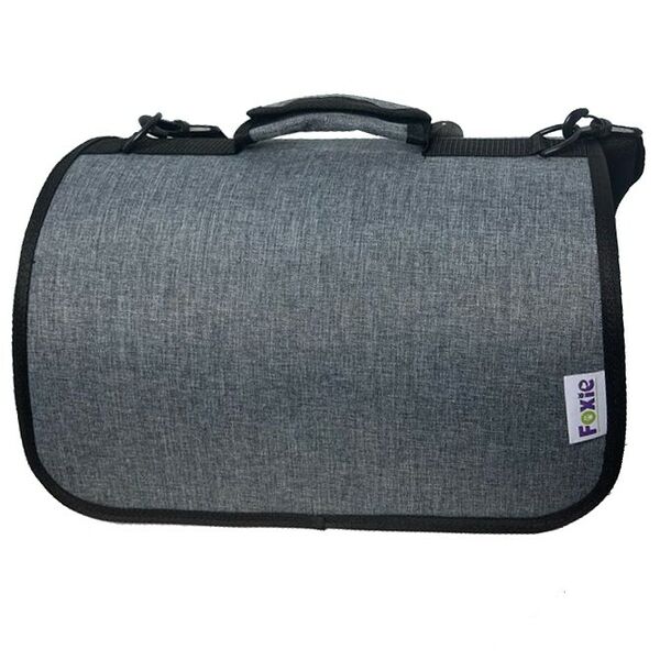 Сумка-переноска для животных FOXIE Венди 43х25х24см серая