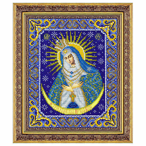Б1090 Набор для вышивания бисером 'Пр.Богородица Остробрамская' 20х25 см