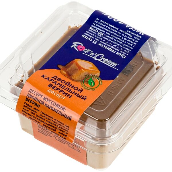 Десерт RocknCream муссовый Двойной карамельный веррин 100г