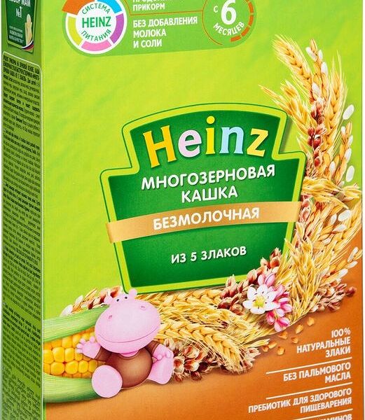 Каша Heinz многозерновая из 5 злаков с 6 месяцев
