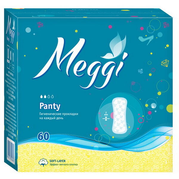 Прокладки Панти-60 арт.Meg 406 60шт #170655
