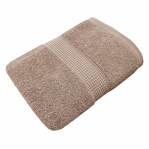 Полотенце махровое бежевое Маркет, 50х90см