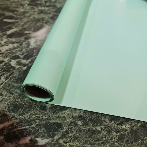 Плёнка матовая- бирюзовая (1 метр)