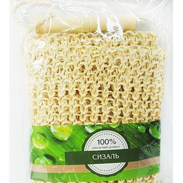 Мочалка пояс Beauty Format с плетением из сизаля