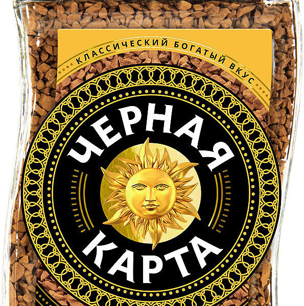 Кофе растворимый Чёрная карта Gold