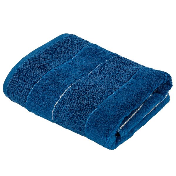 Полотенце махровое ДМ-Текстиль Serenity, синий, хлопок, 50х90 см