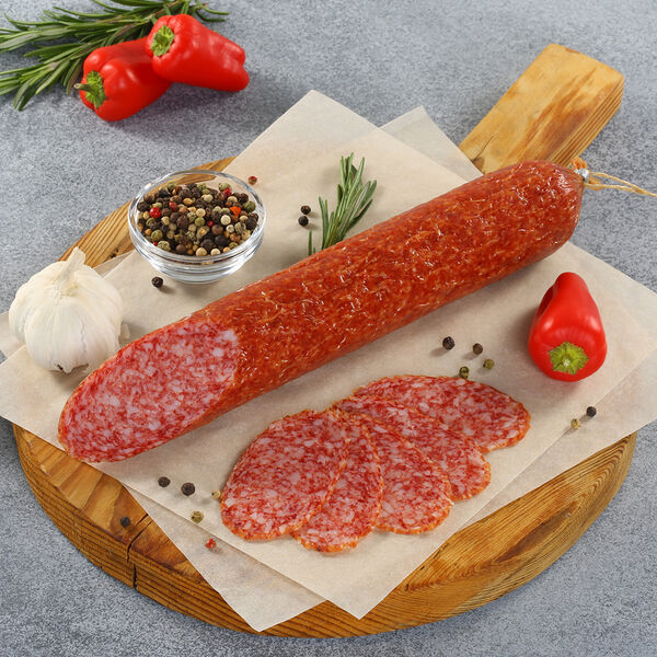 МясновЪ колбаса Пикантная сырокопченая