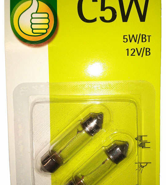 Лампа автомобильная С5W 2 шт ТМ Auchan (Ашан)