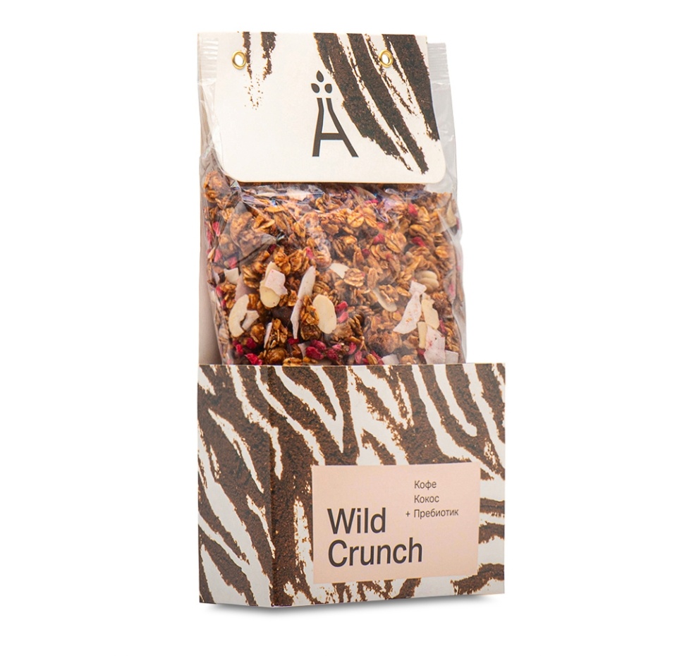 

Гранола хрустящая Wild Crunch Кофе, кокос и пребиотик 260 г