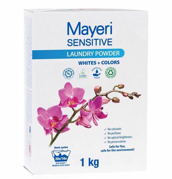 Порошок стиральный Mayeri Sensitive универсальный, 1кг