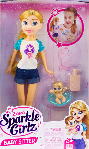 Набор игровой SPARKLE GIRLZ Кукла с пупсом, 4 предмета, Арт. 10064-2023-S001