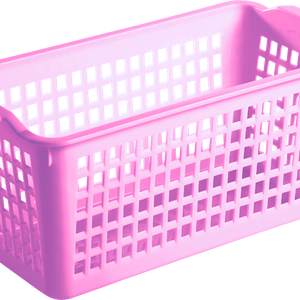 Корзина универсальная БЫТПЛАСТ высокая, прямоугольная, 28x13,5x12,3см