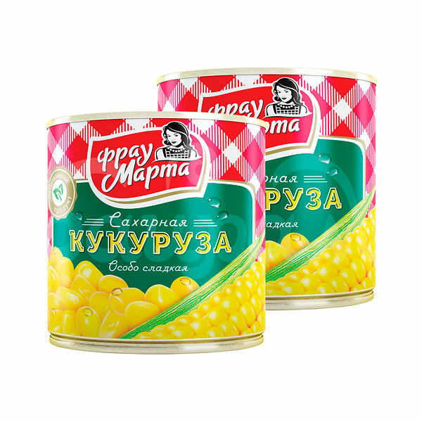 Кукуруза сахарная Фрау Марта 310гр ТУ ж/б