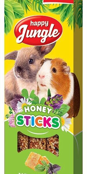 Happy Jungle палочки мёд и травы длят крупных грызунов 3 шт 90 г