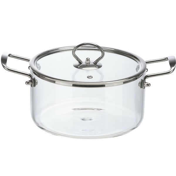 Кастрюля с крышкой Italiano, 3.5 л, стекло