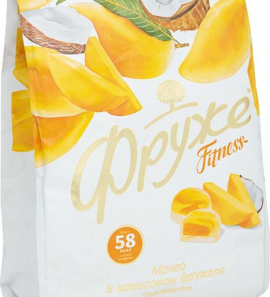 Конфеты Фруже Fitness желейные манго в кокосовом фружеле