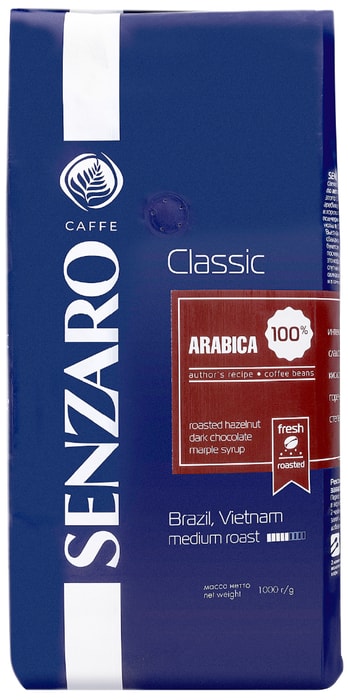 

Кофе в зёрнах Senzaro Classic 1 кг
