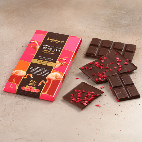 Шоколад горький 70% с малиной Мясновъ Буфет