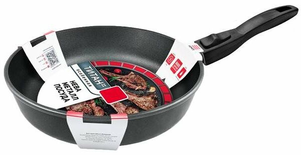 Сковорода Нева Металл Посуда Титан-II, 24 см