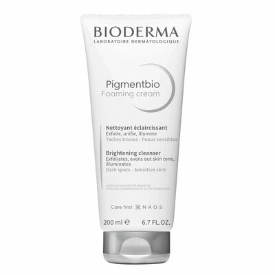 Bioderma pigmentbio осветляющий и очищающий крем 200 мл