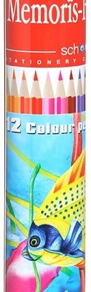 Цветные карандаши в металлической банке