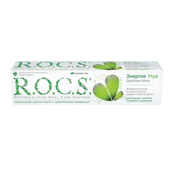 Зубная паста R.O.C.S. Энергия утра Двойная мята 74 г