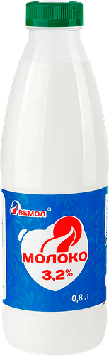 Молоко пастеризованное ВЕМОЛ 3,2% без змж