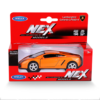 

Игрушка модель машины Welly Lamborghini Gallardo Lp560-4 1:38 пружинный механизм цвет в ассортименте