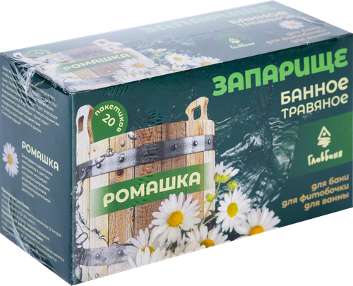 

Запарка банная ГлавБаня Ромашка травяная 1.5 г х 20 шт.