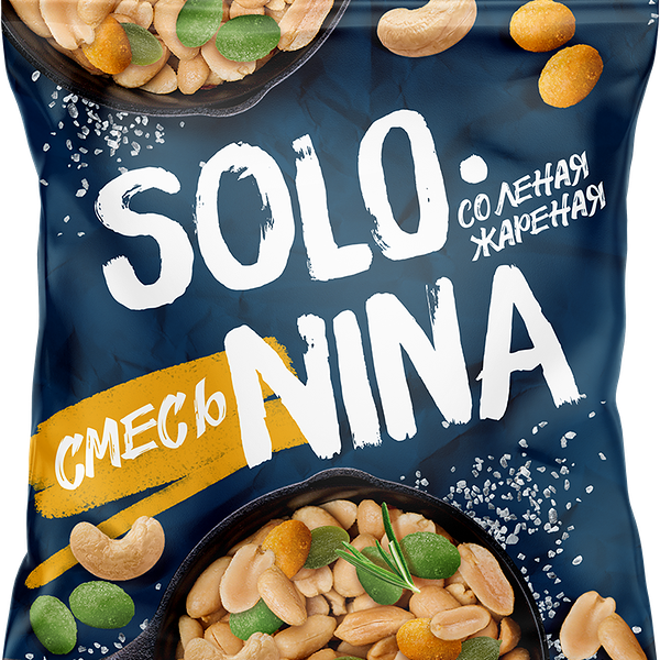 Смесь Solo Nina ядра арахиса и кешью с тыквой 70 г