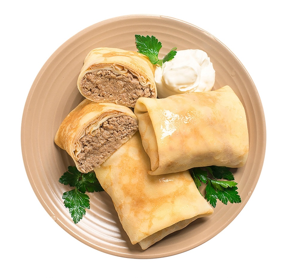 

Блинчики с мясом 220 г