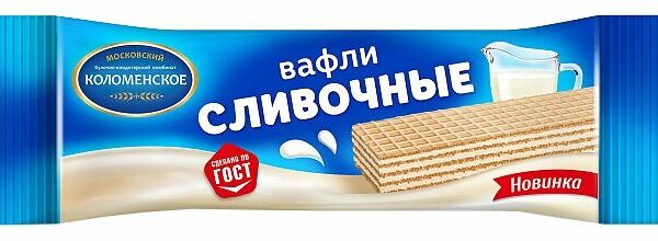 Вафли Коломенское Сливочные традиционные