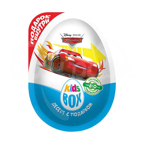 Десерт с подарком Кидс Бокс 20гр в Ассортименте Премьер яйцо пл/уп