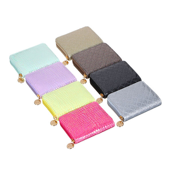 Юl кошелек женский на молнии, пу, полиэстер, 12,5х8см, 2 дизайна, кж22-12