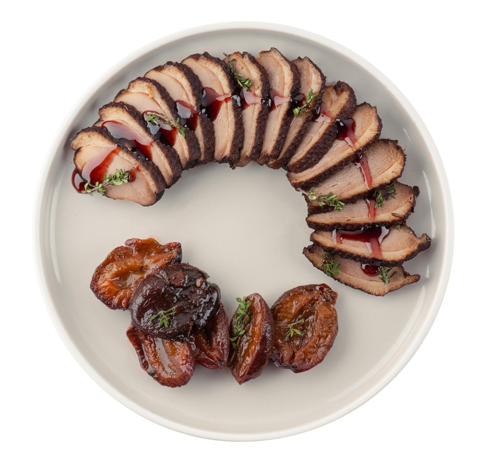 

Грудка утиная с печёной сливой, a la carte, «Уже Готово», 200 г, Россия