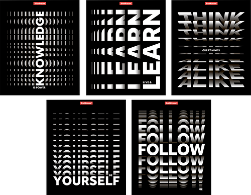 Тетрадь общая ErichKrause Follow me в клетку А5+ 96 листов 1 шт в ассортименте