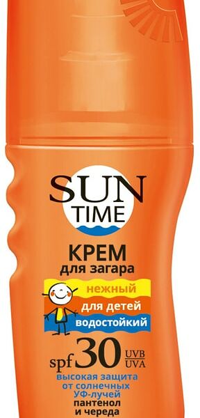 Крем для загара детский Sun Time Нежный SPF 30 150мл