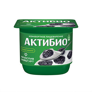 Йогурт АктиБио с черносливом 2,9% БЗМЖ 130г