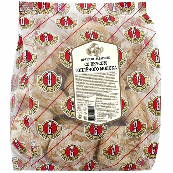 Пряники ХК ПЕРВЫЙ заварные со вкусом топленого молока