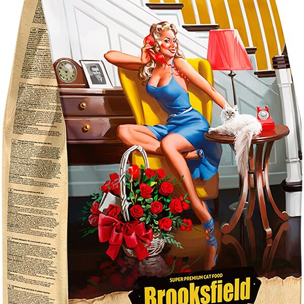 Brooksfield Adult Light/Sterilized Говядина/рис для кошек 400 г