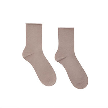 Носки Belle you без резинки бамбук цвет кофе с молоком р.36-37 (23)