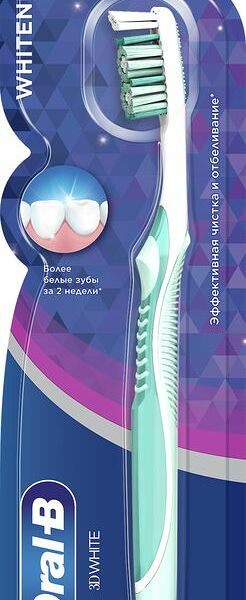 Зубная щетка Oral-B 3D White Whitening средней жесткости 1шт.
