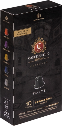 

Кофе молотый в капсулах Caffe Antico Alu Forte, 10 капсул, 55 г
