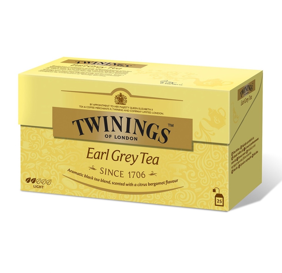 

Чай Twinings Earl Grey черный с ароматом бергамота, 25 пакетиков x 2 г
