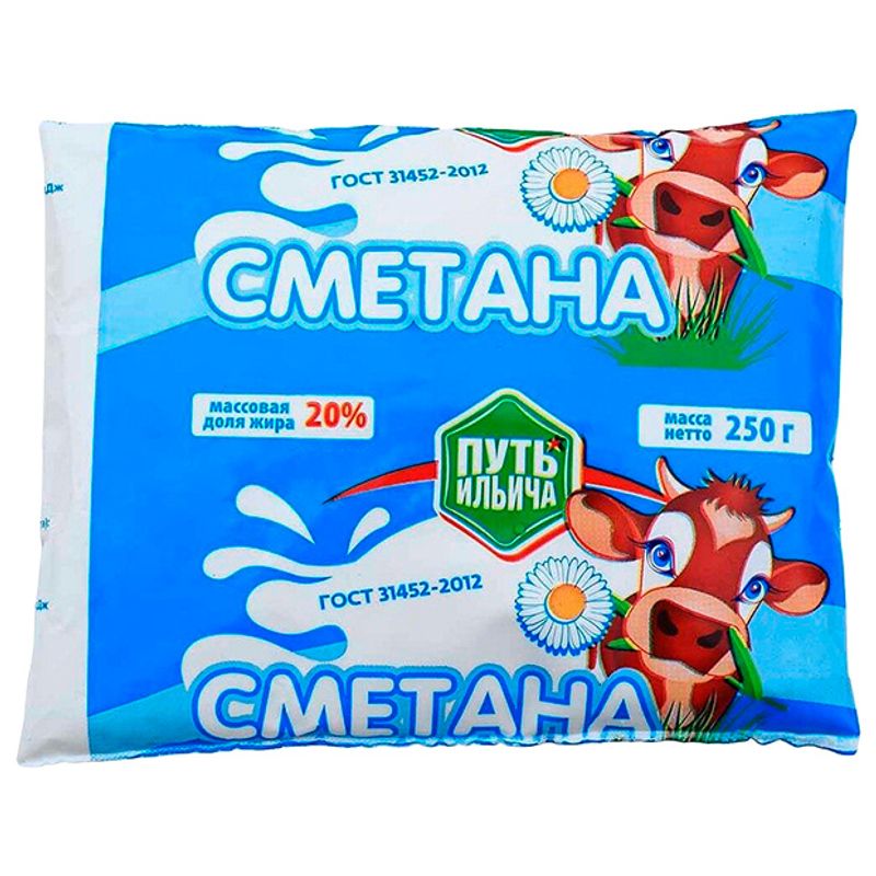 

Сметана Путь Ильича 20% 250 г